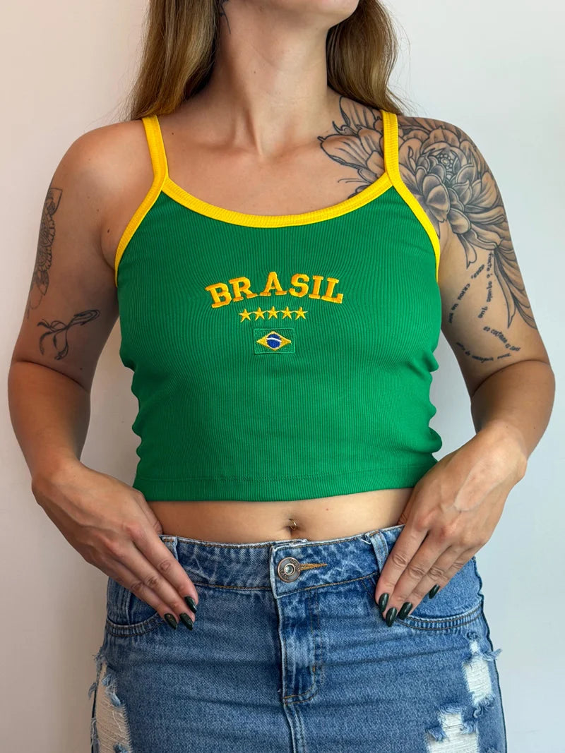 Cropped Brasil Verde